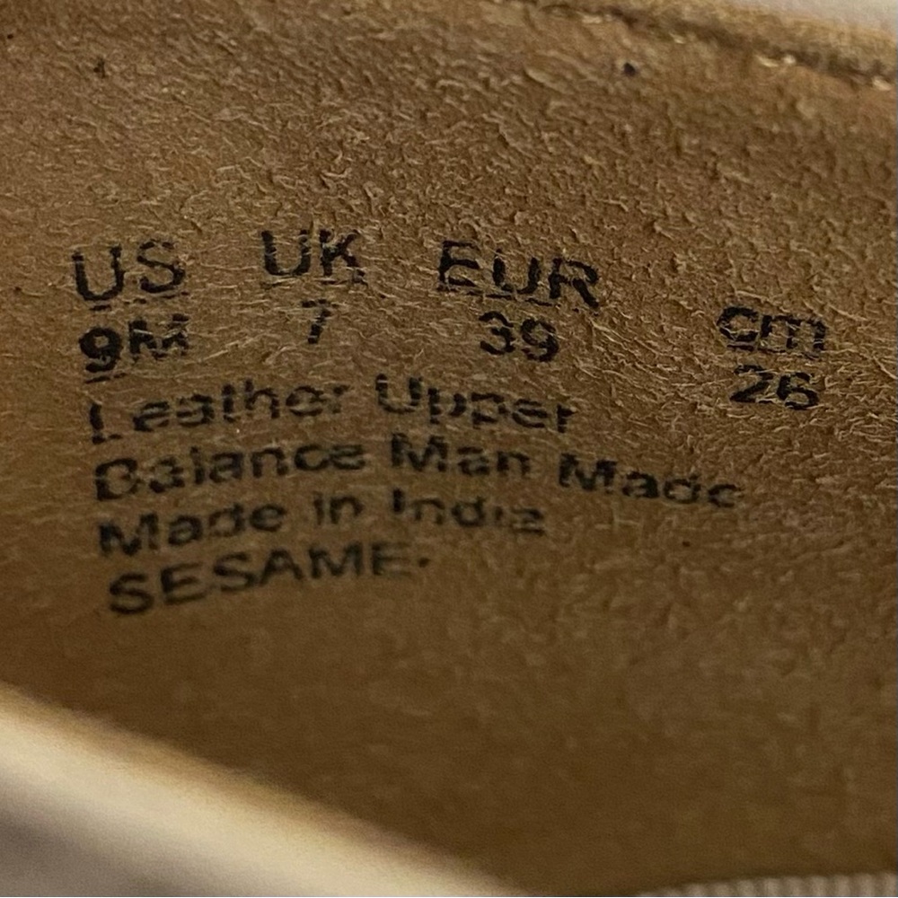 Franco Sarto Beige Leather Slip-On Loafers - Picture 10 of 10